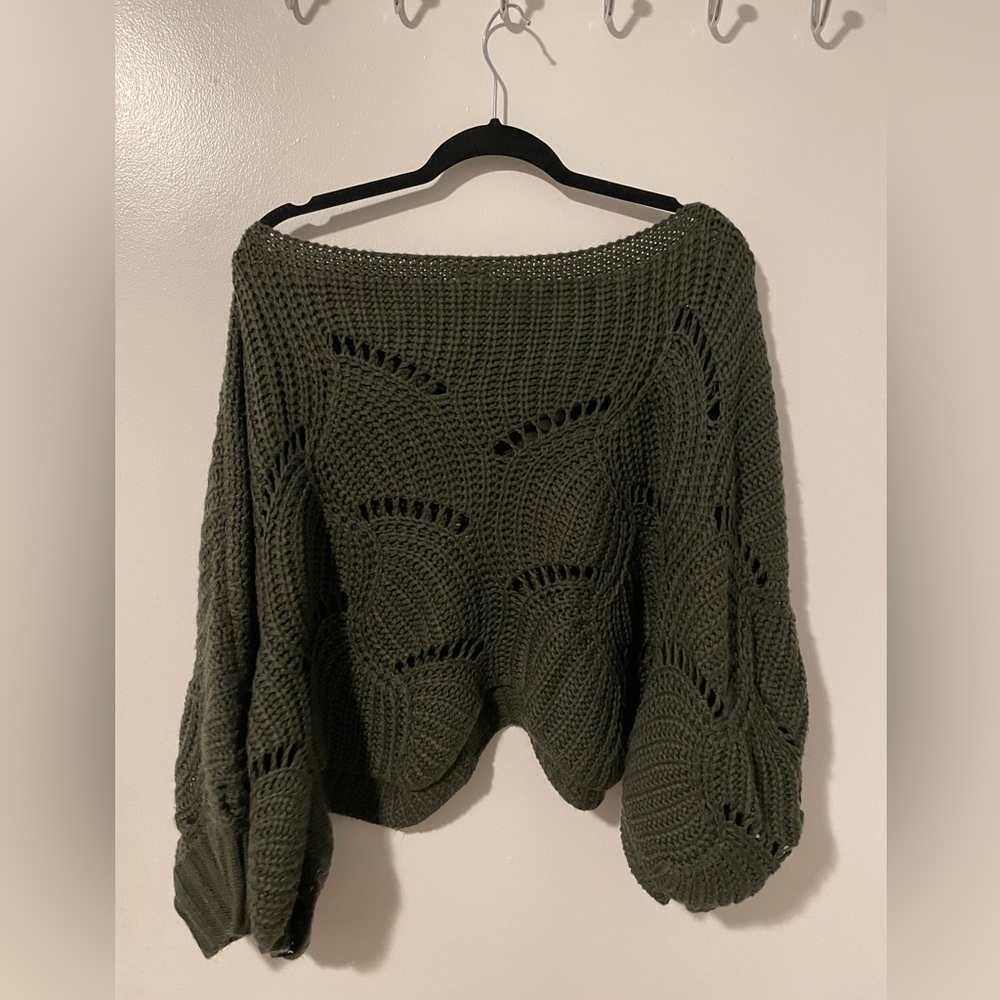 Olive Boutique Lace Sweater